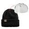 N-Ferno 6811 Zippered Rib Knit Beanie Hat with bump Cap